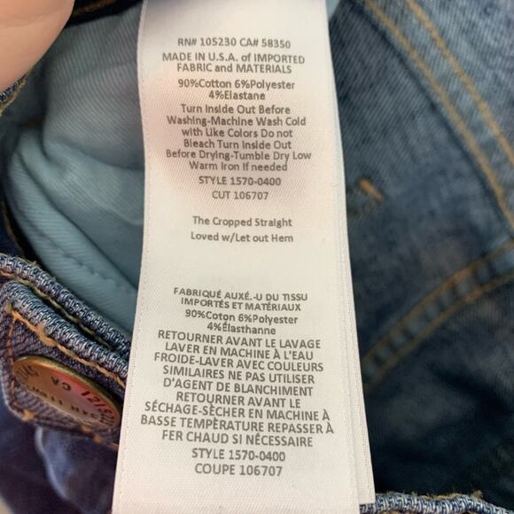 Current/Elliott The Cropped Straight Jeans - Picture 9 of 9